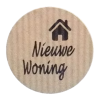 K103 rol @ 500 permanent rond 35 kraft zwart bedrukt nieuwe woning