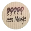 K111 rol @ 500 permanent rond 35 kraft zwart bedrukt een meisje