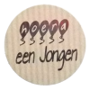 K112 rol @ 500 permanent rond 35 kraft zwart bedrukt een jongen