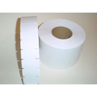 T3502 rol @ 2.000 textielkaartje HT58 wit 58x30 mm